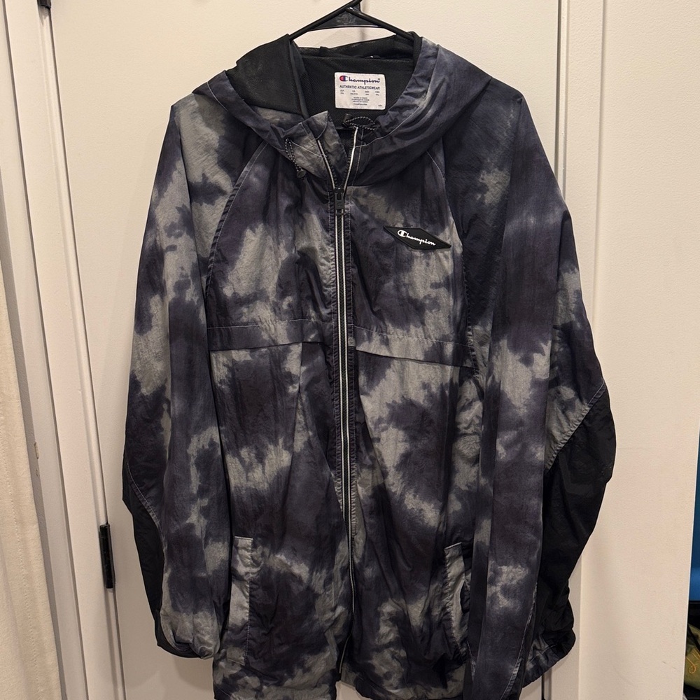 Champion Monochrome Tie-Dye Hoodie